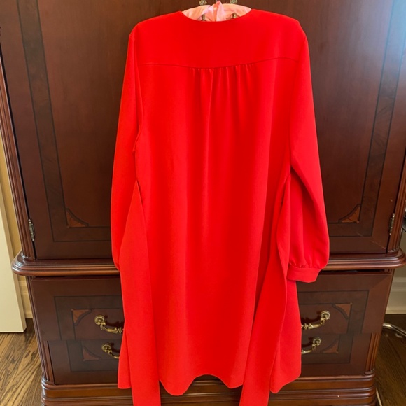 EUC Kate Spade Red Fit and Flare Dress Wedding Special Occasion Evening - Picture 4 of 14